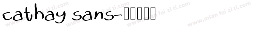 cathay sans字体转换